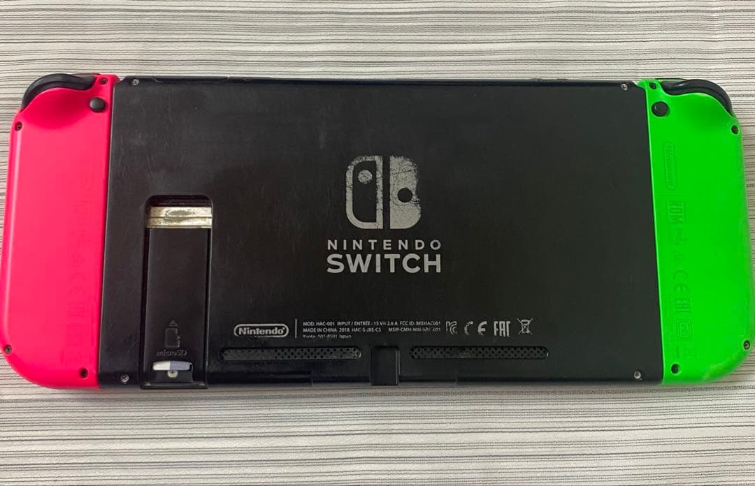 NintendoSwitch 本体ジョイコンストラップ ジャンク品 SDカード