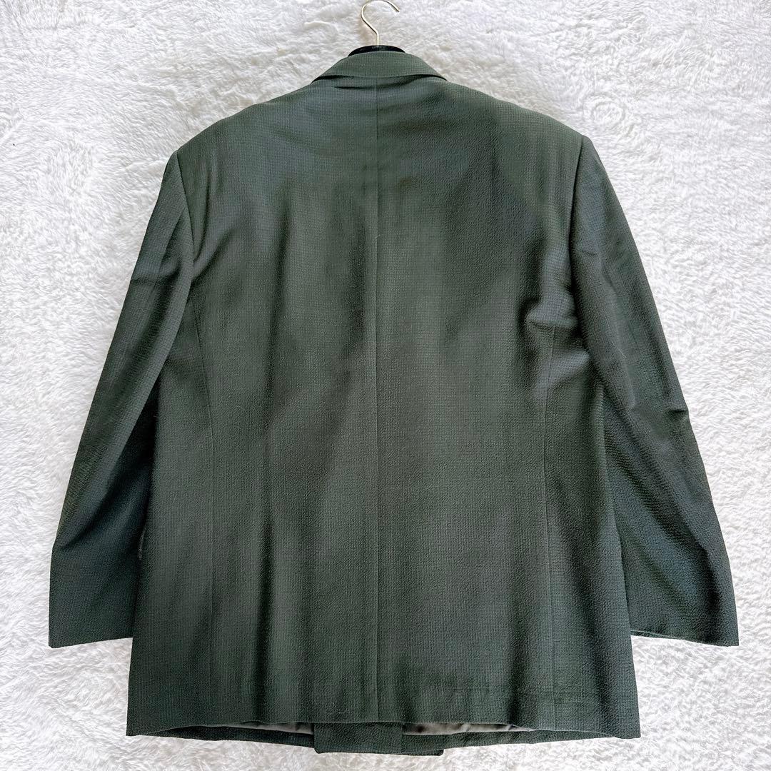 希少✨【GIVENCHY】ダブルテーラードジャケット ウール シルク混 グリーン