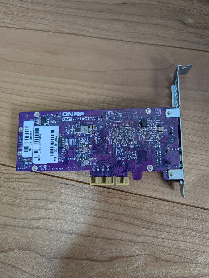 QNAP QM2-2P10G1TA 10GbE 拡張カード