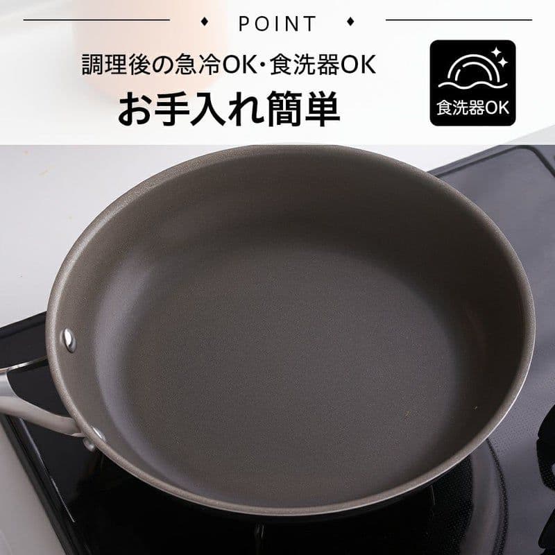 【新品未使用】コレールフライパン　深型24cm+ガラス蓋セット