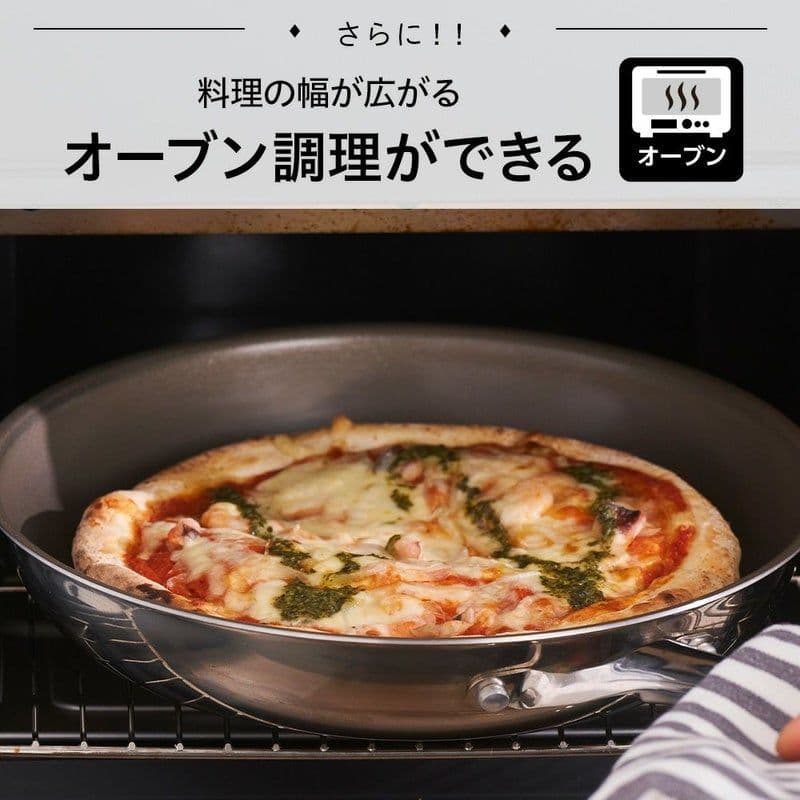 【新品未使用】コレールフライパン　深型24cm+ガラス蓋セット