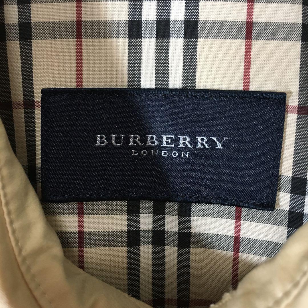 【個性派古着】日本製　バーバリーブルゾン　ジップ　コットン　ホースロゴ刺繍入　M