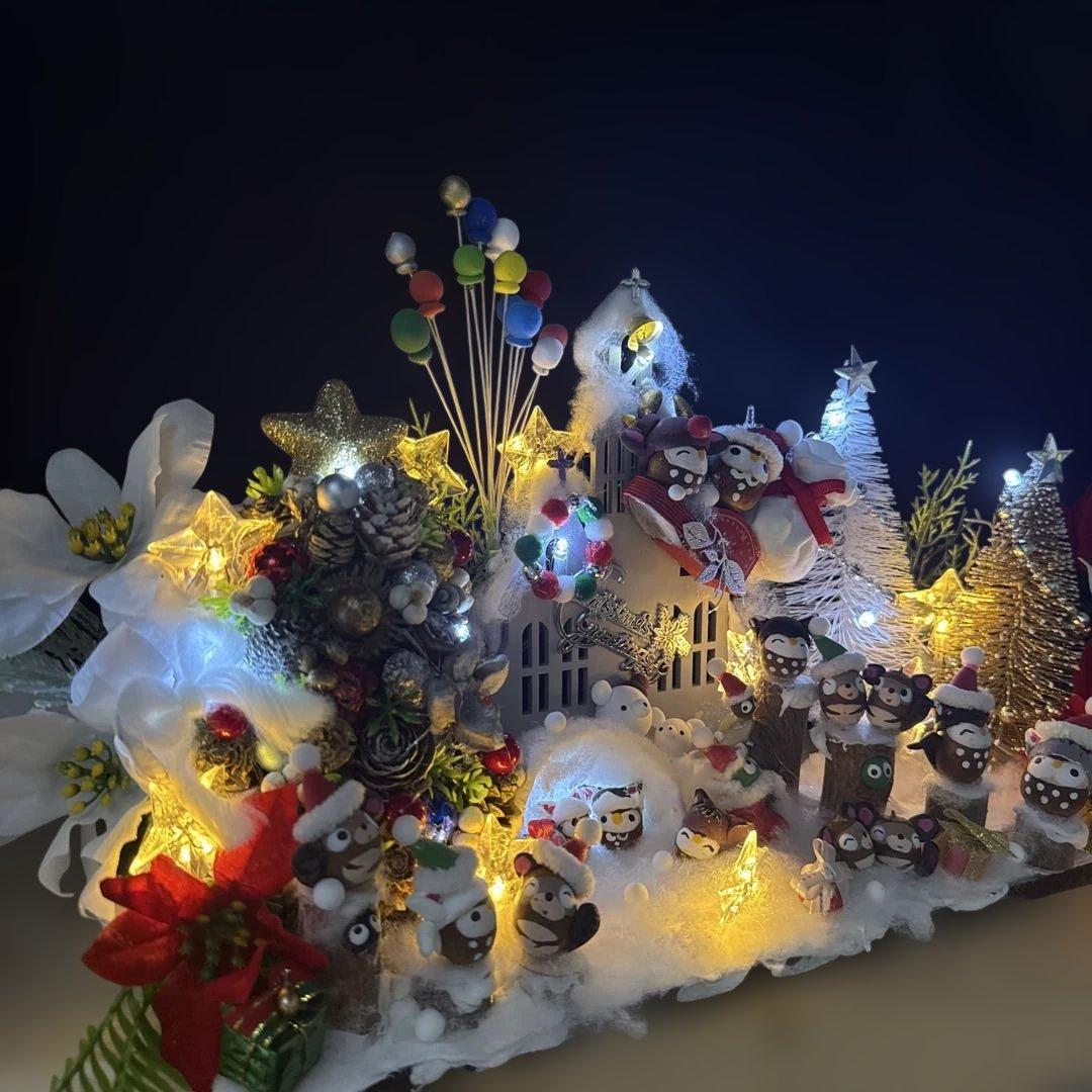 どんぐりアート♡BIGクリスマスオブジェ♡