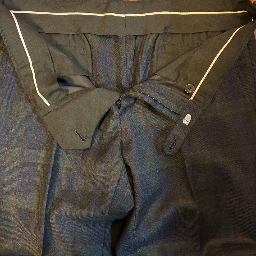 SUIT SELECT グリーン系チェック スリーピース A4 コーデ5点セット