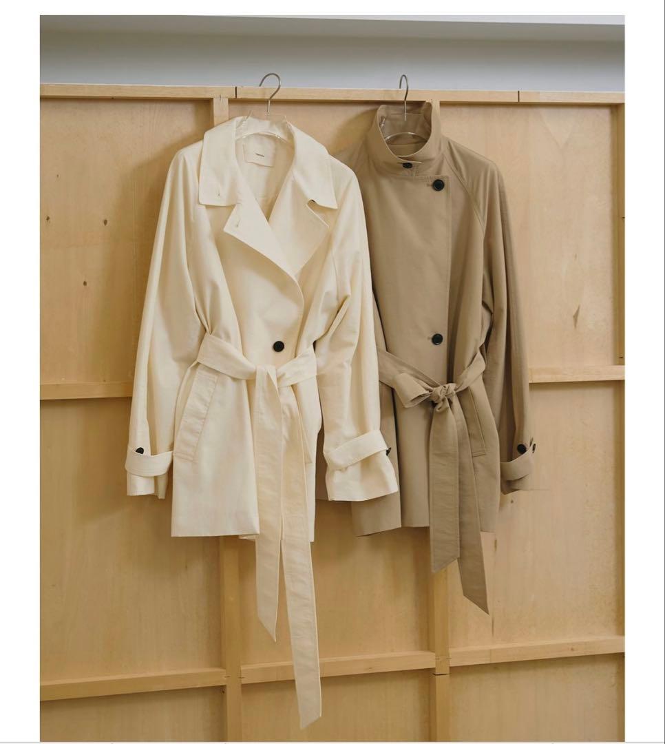 ジャケット・アウター Spring Short Trench TODAYFUL