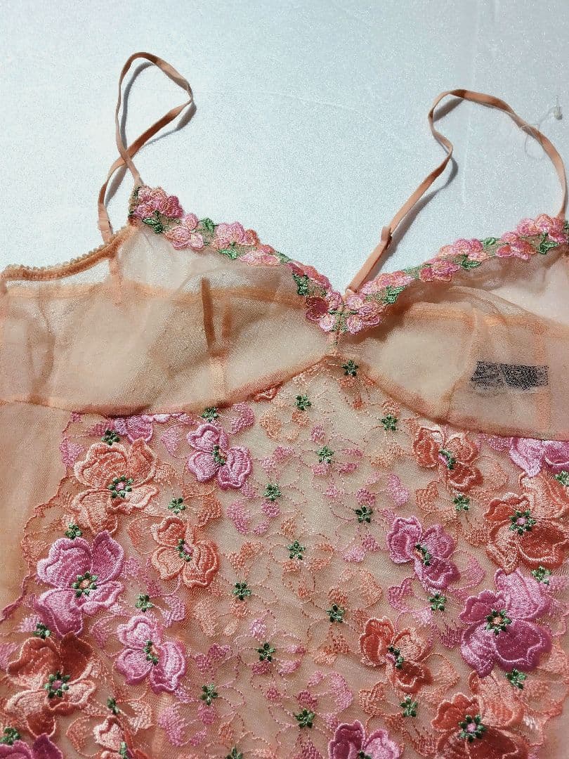 新品 Salute サルート ワコール 花柄 刺繍 キャミソール Lサイズ