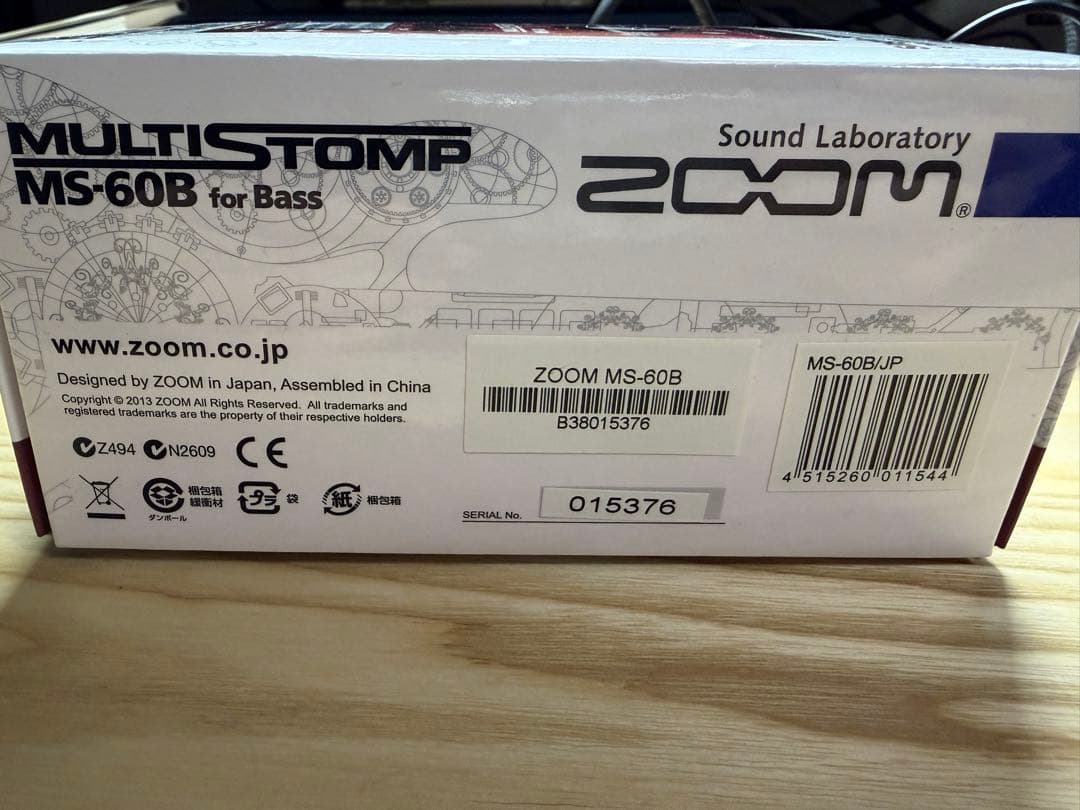 ベース ZOOM MULTI STOMP MS-60B