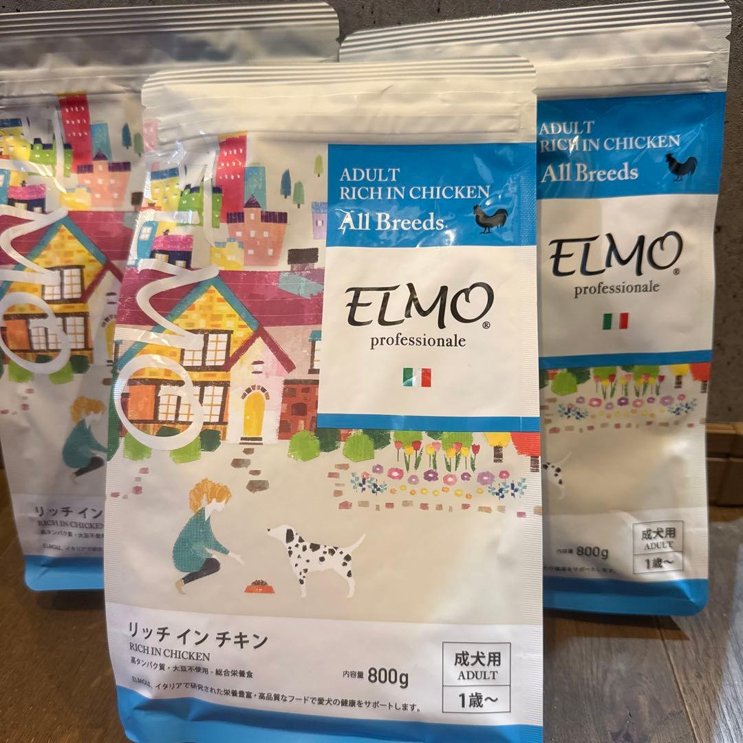 ELMO リッチチキン ドライフード 3kg +800g×3袋