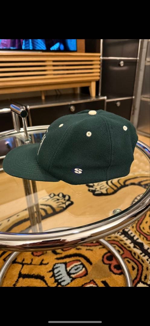 あ*あ様 白タグOLDステューシー　ヴィンテージキャップ WOOL グリーン