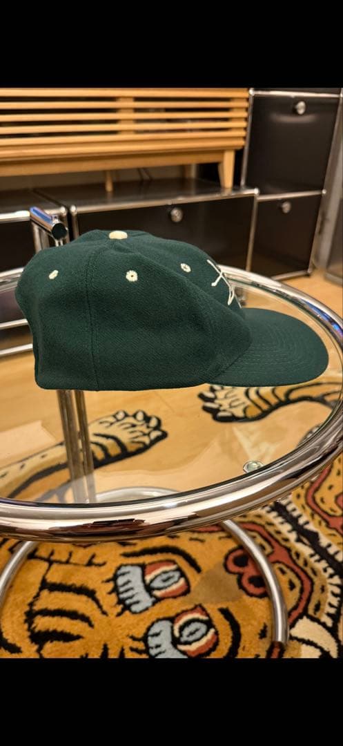 あ*あ様 白タグOLDステューシー　ヴィンテージキャップ WOOL グリーン