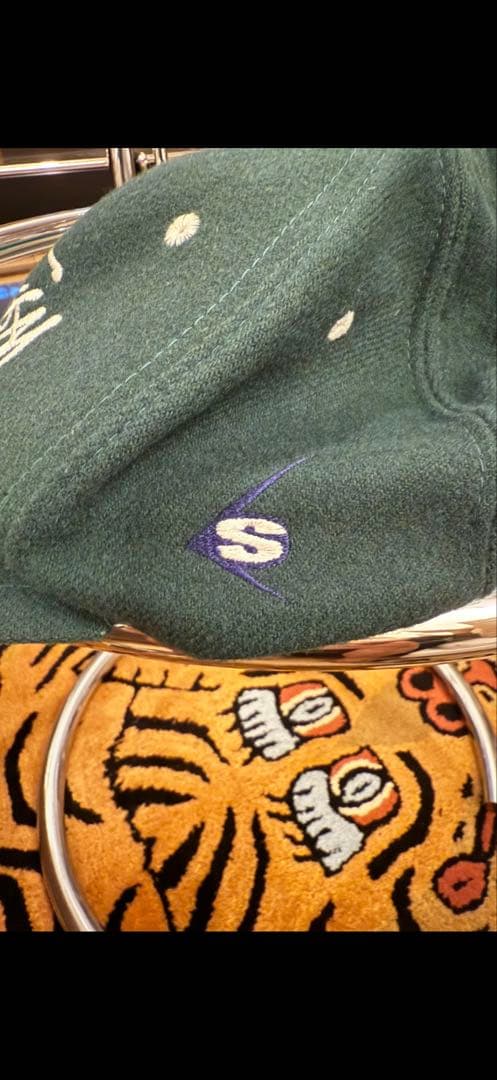 あ*あ様 白タグOLDステューシー　ヴィンテージキャップ WOOL グリーン