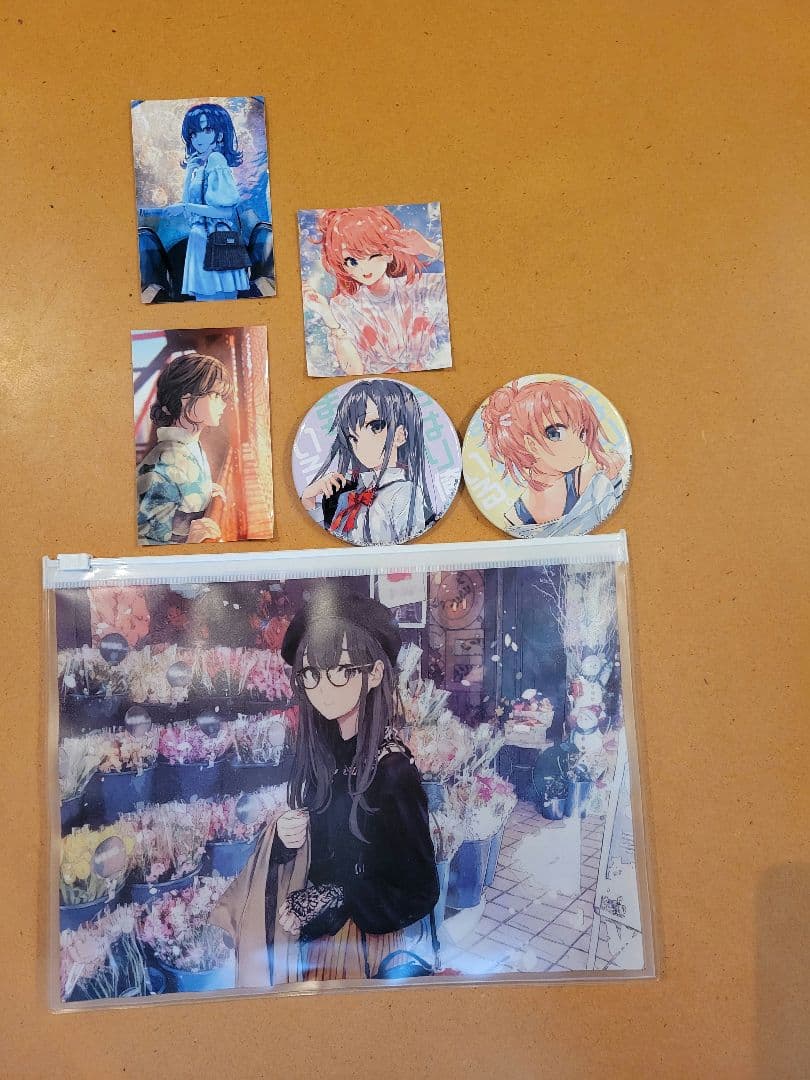 日*4様 ぽんかん⑧先生 イラスト本、缶バッチ、シール、クリアポスターセット