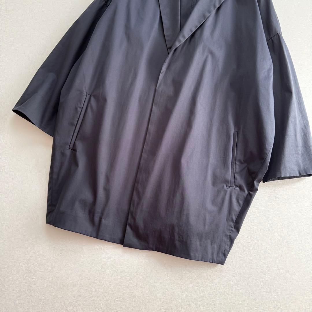 希少✨4.4万円✨エンフォルド　コクーンチェスターコート　ワイドゆったり　紺　M