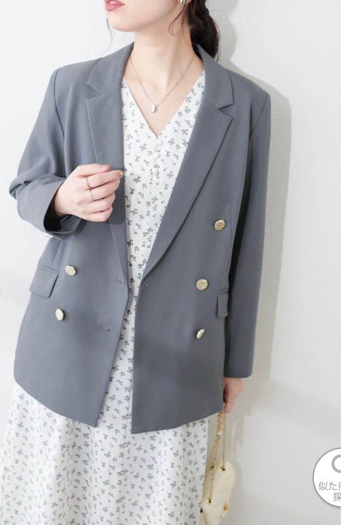 natural couture べこべこ金釦テーラードジャケット