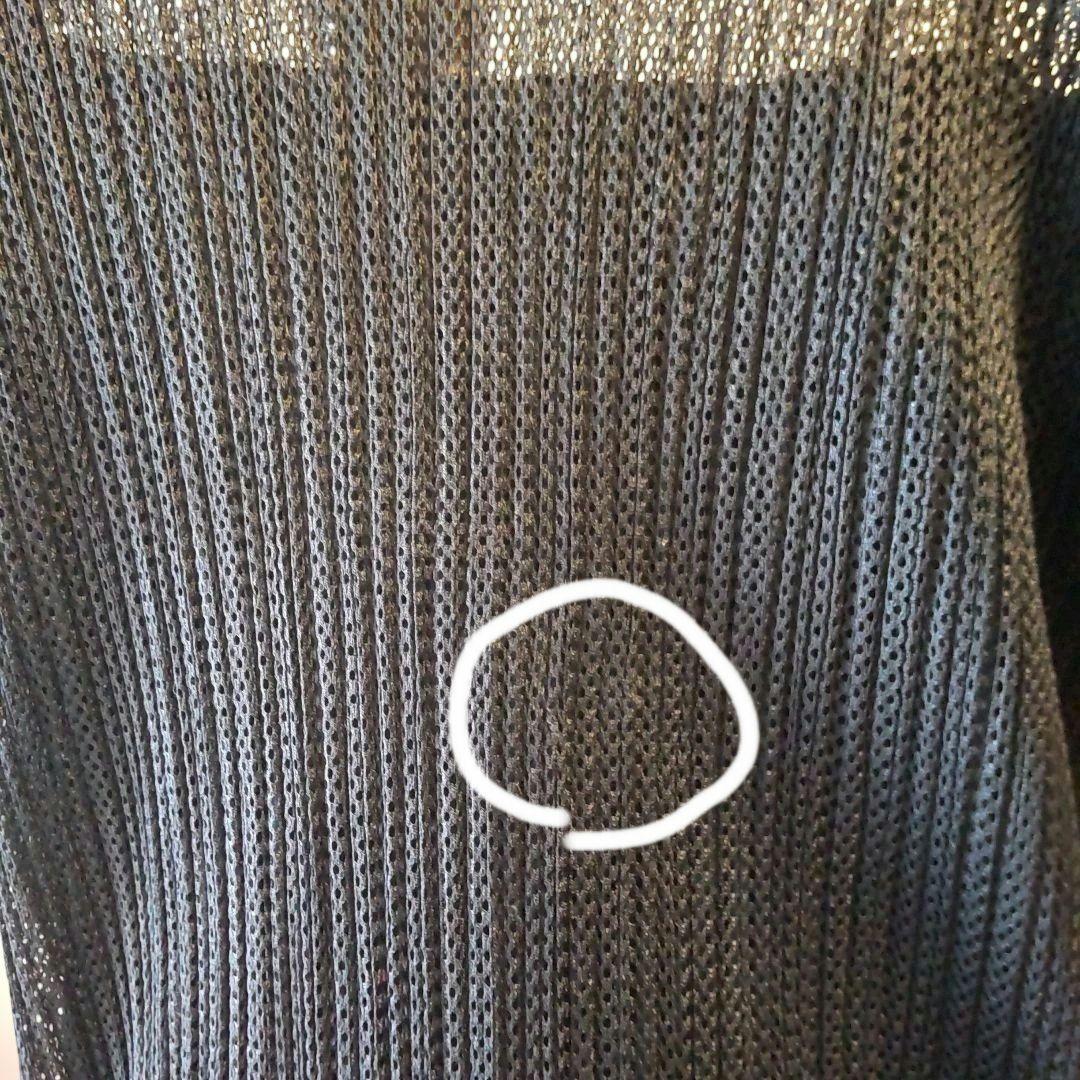 PLEATS PLEASE ヴィンテージ メッシュ素材 半袖Tシャツ ブラック