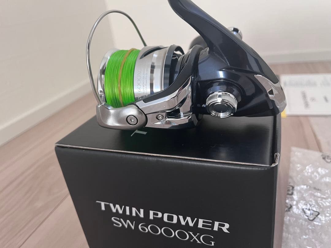 21ツインパワーSW6000ＸＧ美品値下シマノピットブル8 300m2号未使用付