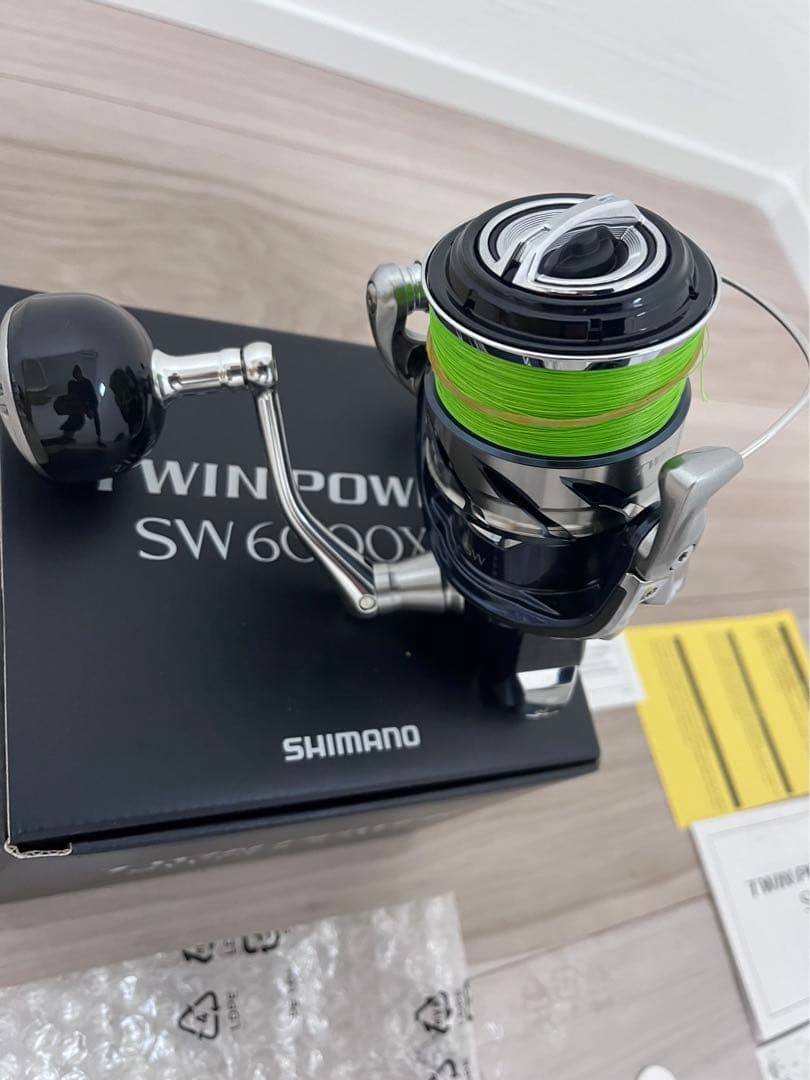 21ツインパワーSW6000ＸＧ美品値下シマノピットブル8 300m2号未使用付