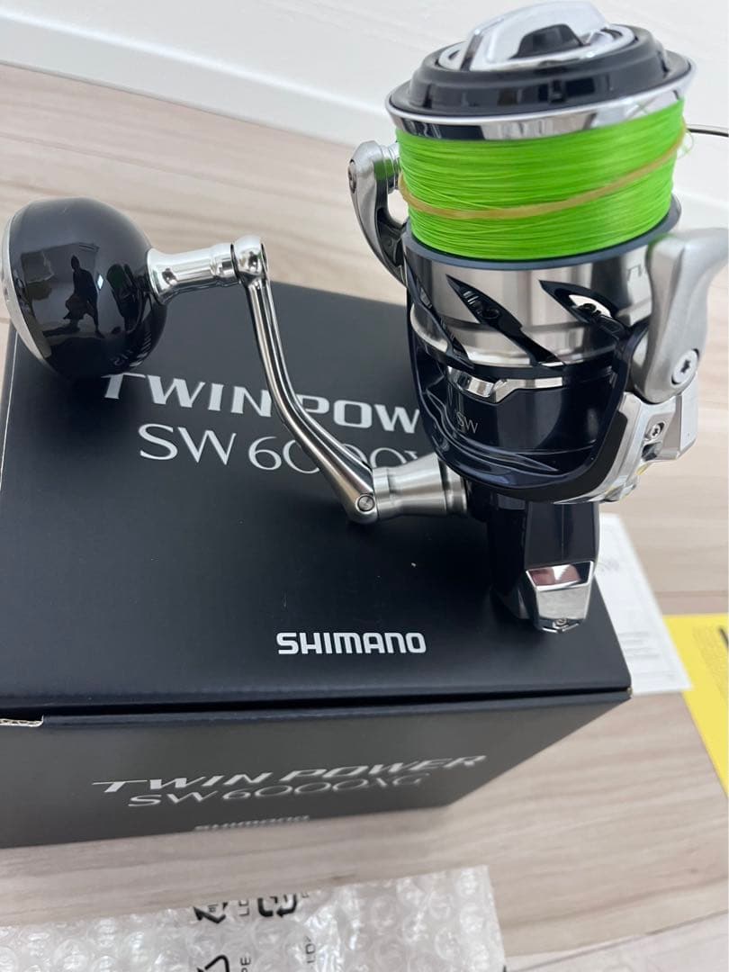 21ツインパワーSW6000ＸＧ美品値下シマノピットブル8 300m2号未使用付
