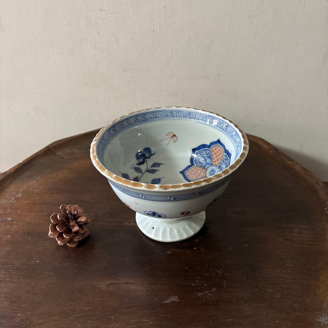 古伊万里盃洗　江戸時代.明治　骨董品　アンティーク　古道具　骨董　白磁　検:李朝