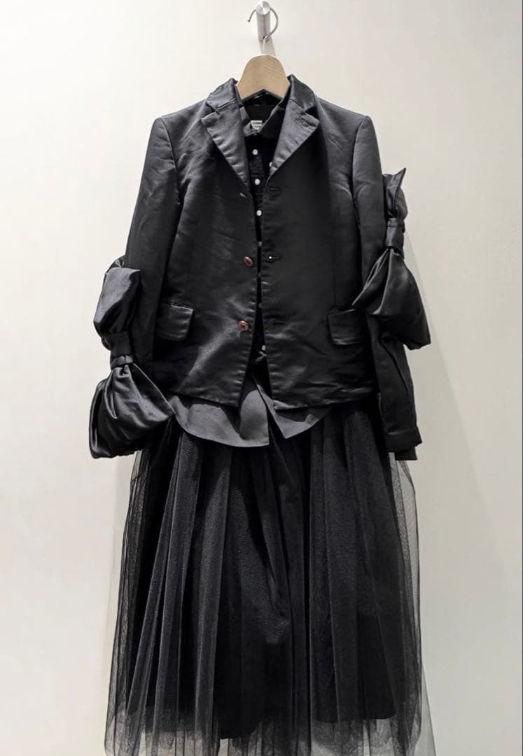 2025aw コムデギャルソン コムコム サテン リボン ジャケット