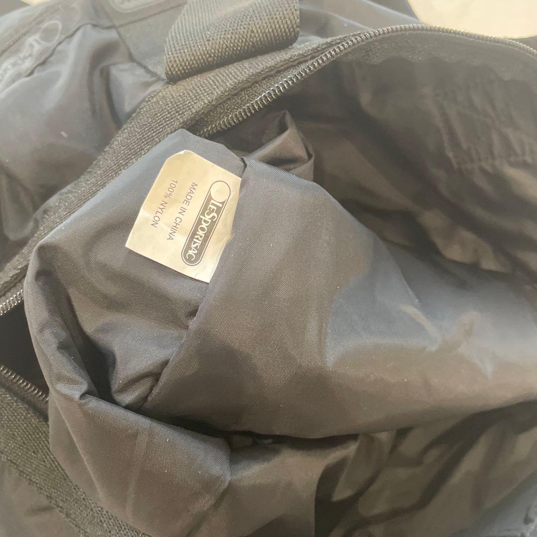 美品　LESPORTSAC ブラック ボストンバッグ