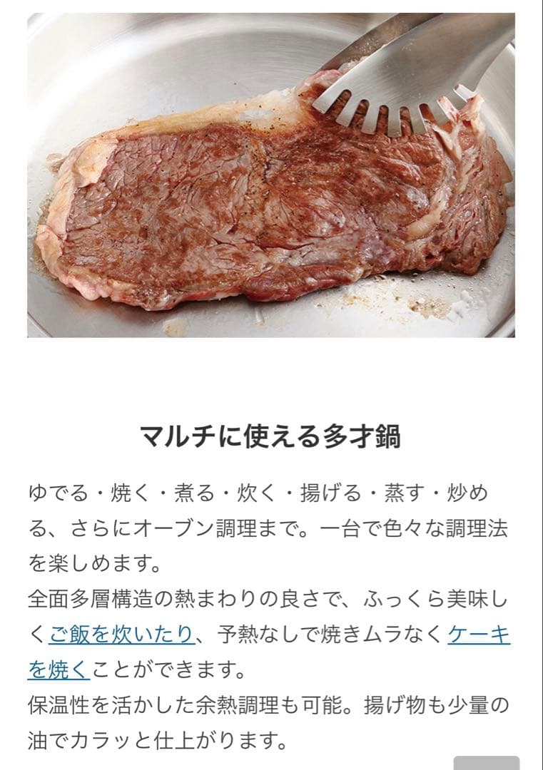 ステンレス製フライパン 直径26㎝