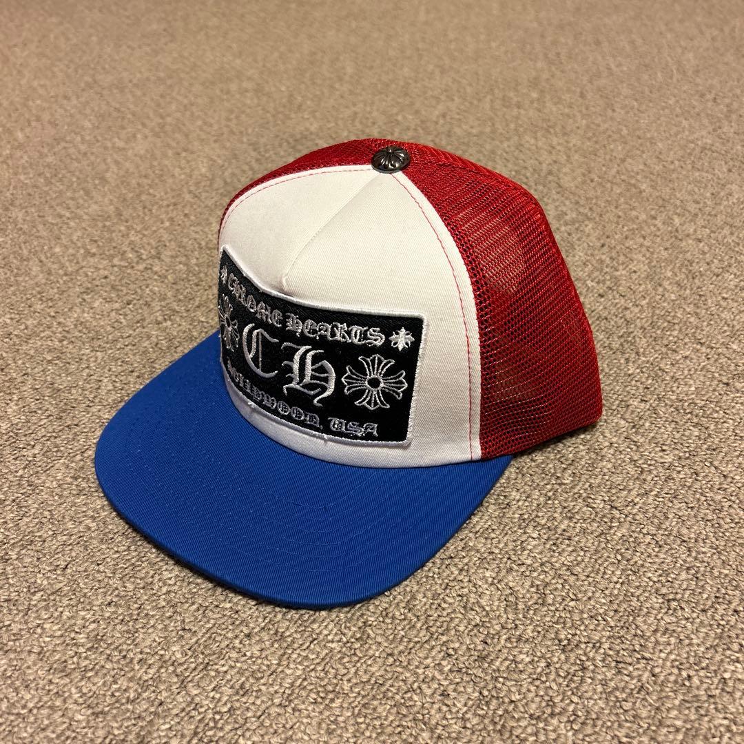 CHROME HEARTS トラッカーキャップ 赤青