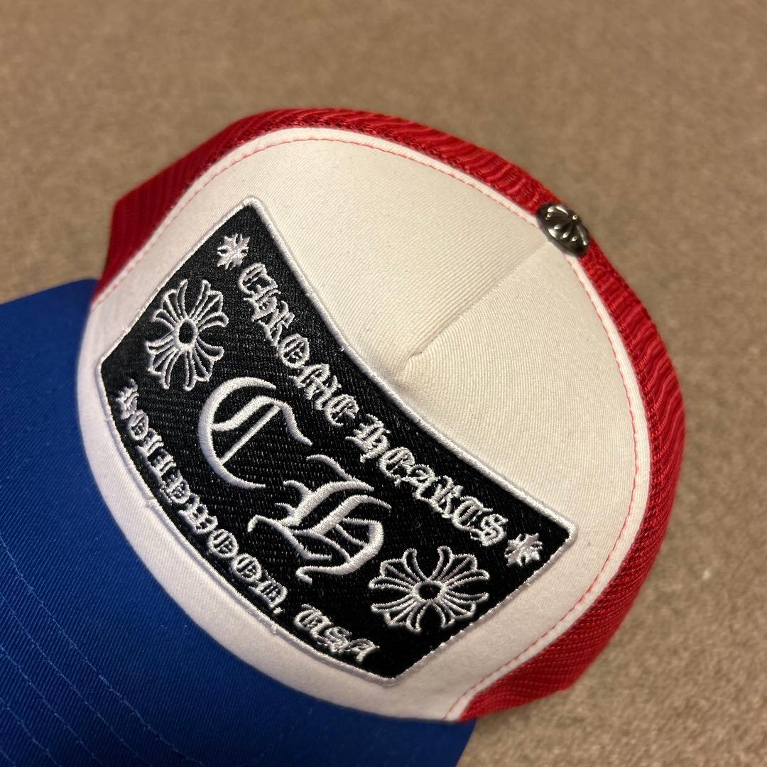 CHROME HEARTS トラッカーキャップ 赤青