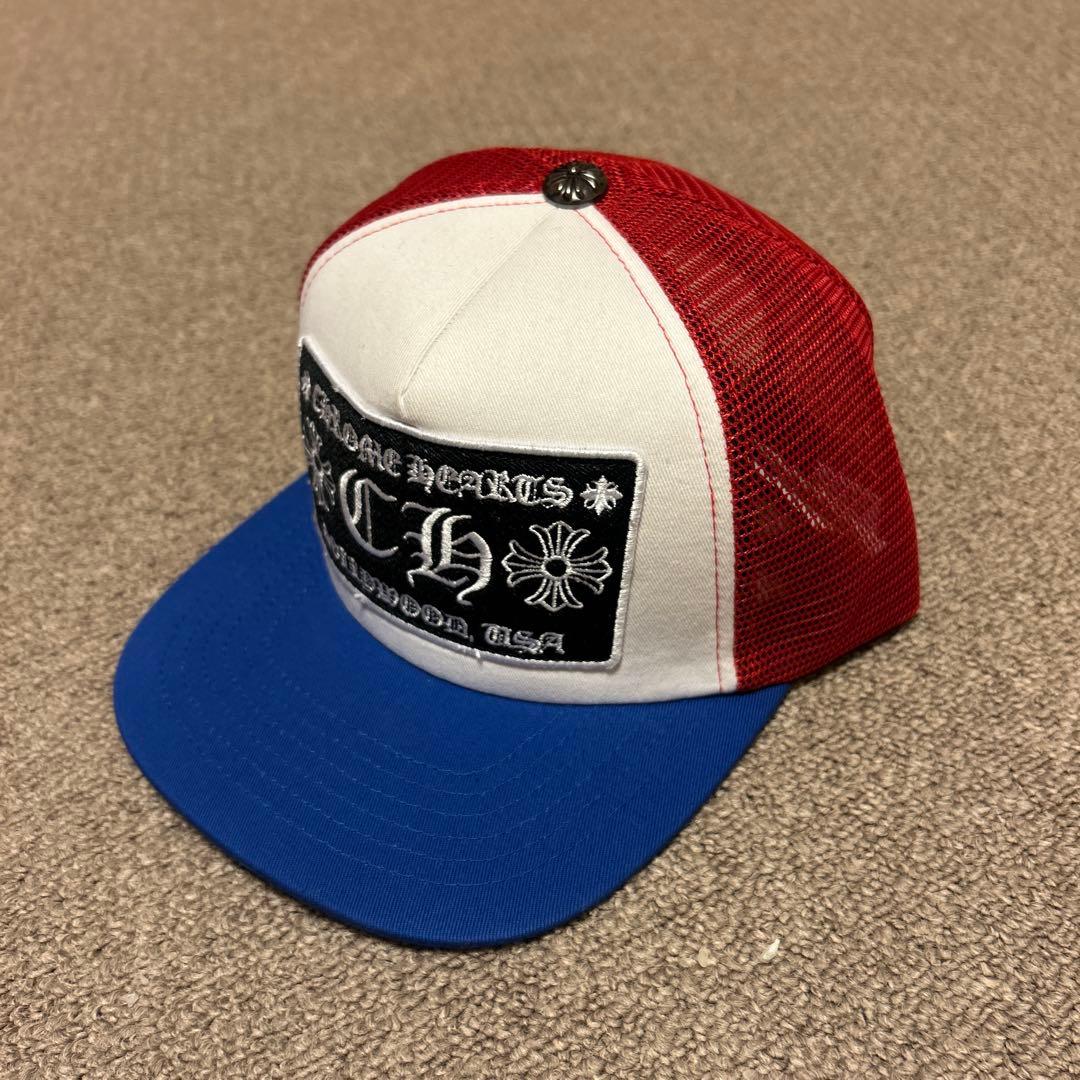 CHROME HEARTS トラッカーキャップ 赤青