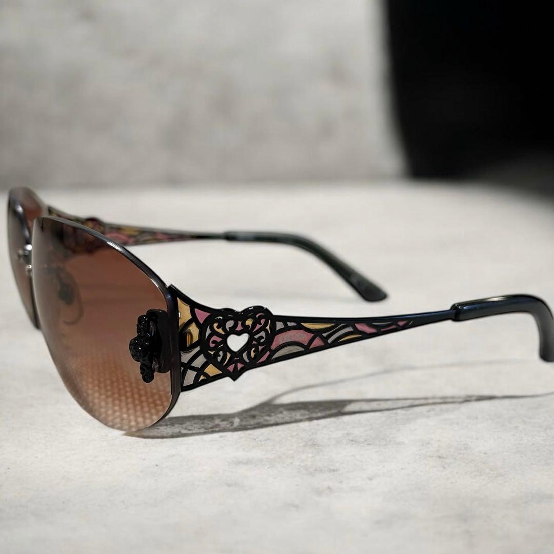 ANNA SUI サングラス ステンドグラス風 ハート ゴシック 美品