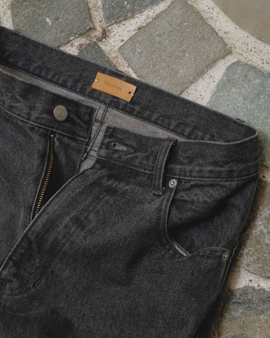 【美品】todayful Cary's Denim グレー 24