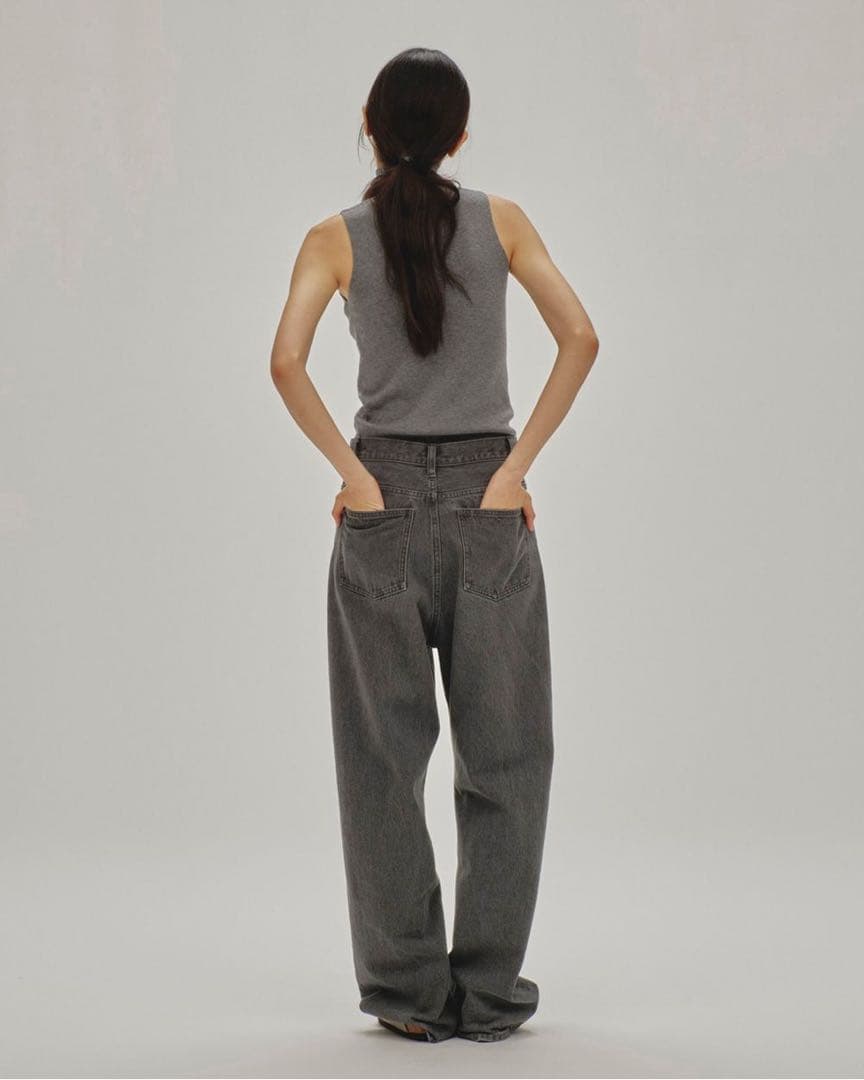 【美品】todayful Cary's Denim グレー 24
