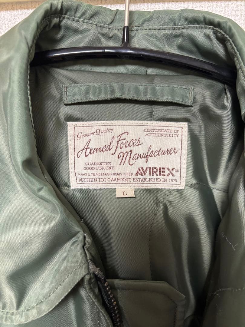 AVIREX MA-1ジャケット Lサイズ オリーブグリーン