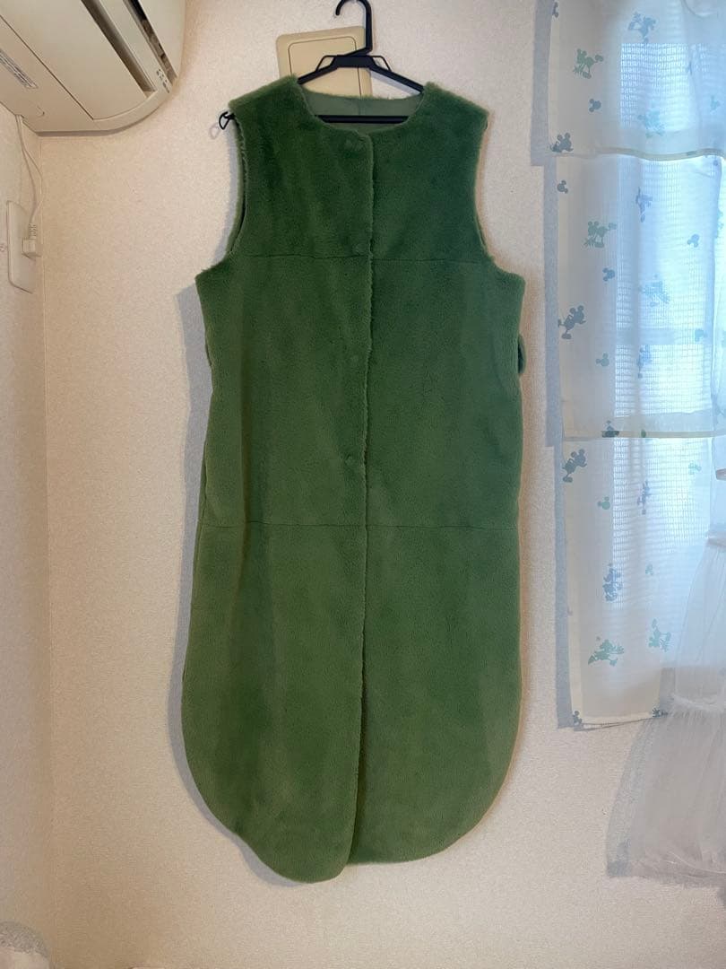 【お値下げ可】アメリ AMERI VINTAGE ロングボアコート グリーン