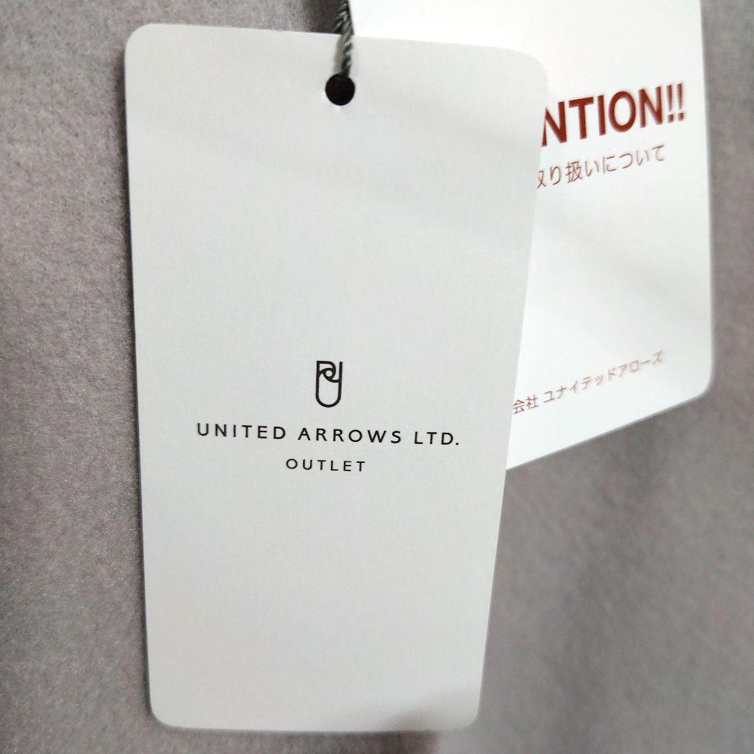 【新品タグ付き】春コート グレー ノーカラー 軽いコート フリーサイズ