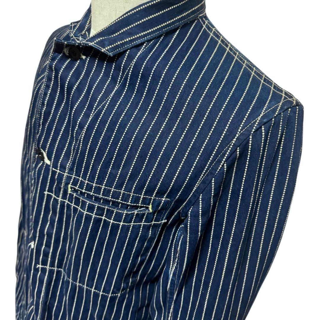 ジャケット・アウター SUGAR CANE 9oz WABASH STRIPE SACK COAT