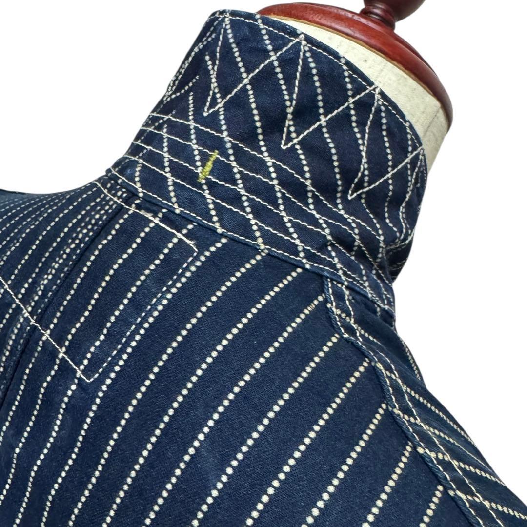 ジャケット・アウター SUGAR CANE 9oz WABASH STRIPE SACK COAT