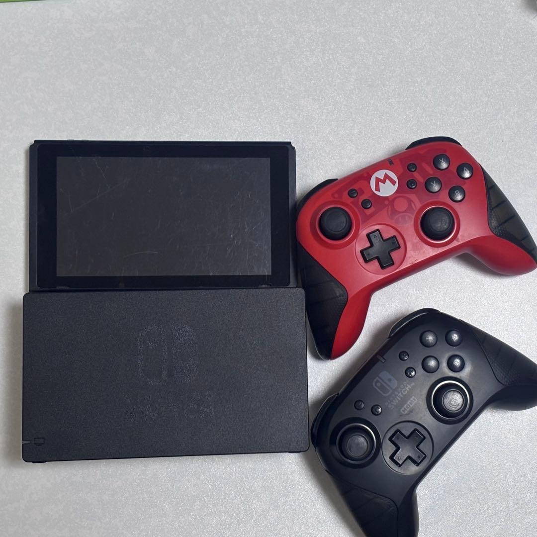 Nintendo Switch 本体 ドック ホリパッド2つ 【ジャンク】