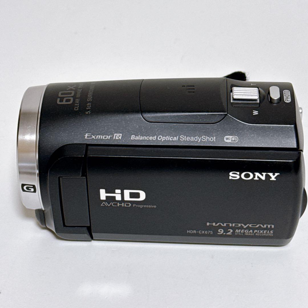 【美品】SONY ビデオカメラ HDR-CX675 ハンディカム ブラック