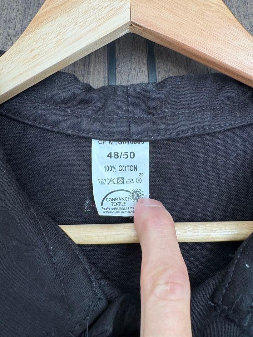CONFIANCE®TEXTILE ブラックモールスキンジャケット