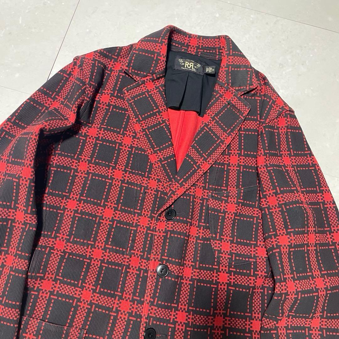 美品 RRL ダブルアールエル 定価8万 チェック テーラードジャケット