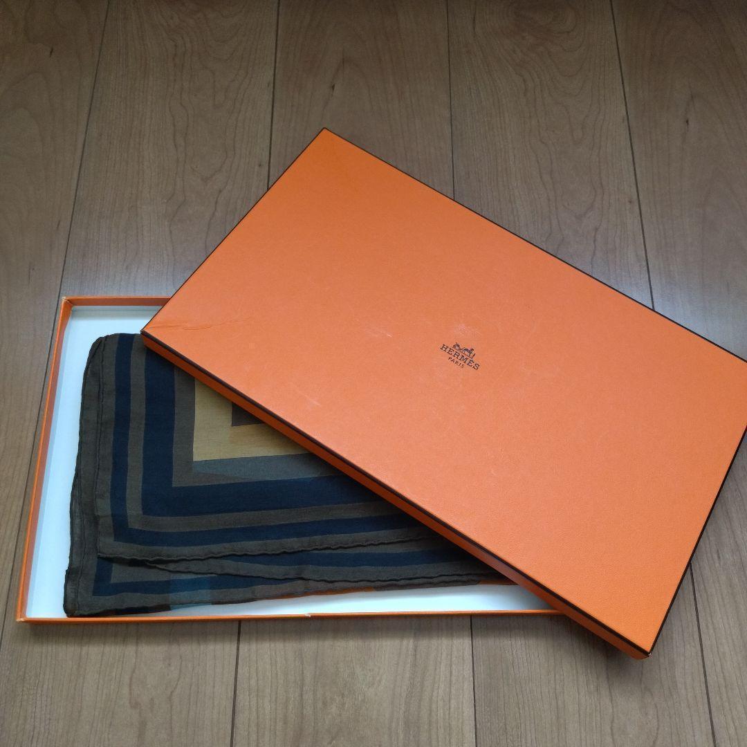 【美品】エルメス ストール 箱付き スカーフ パズル ロング HERMES 希少