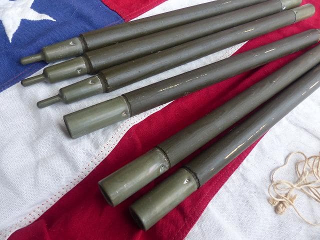 1968” 米軍実物 ナム戦 デッド!　テントポール　6本セット 軍幕 311