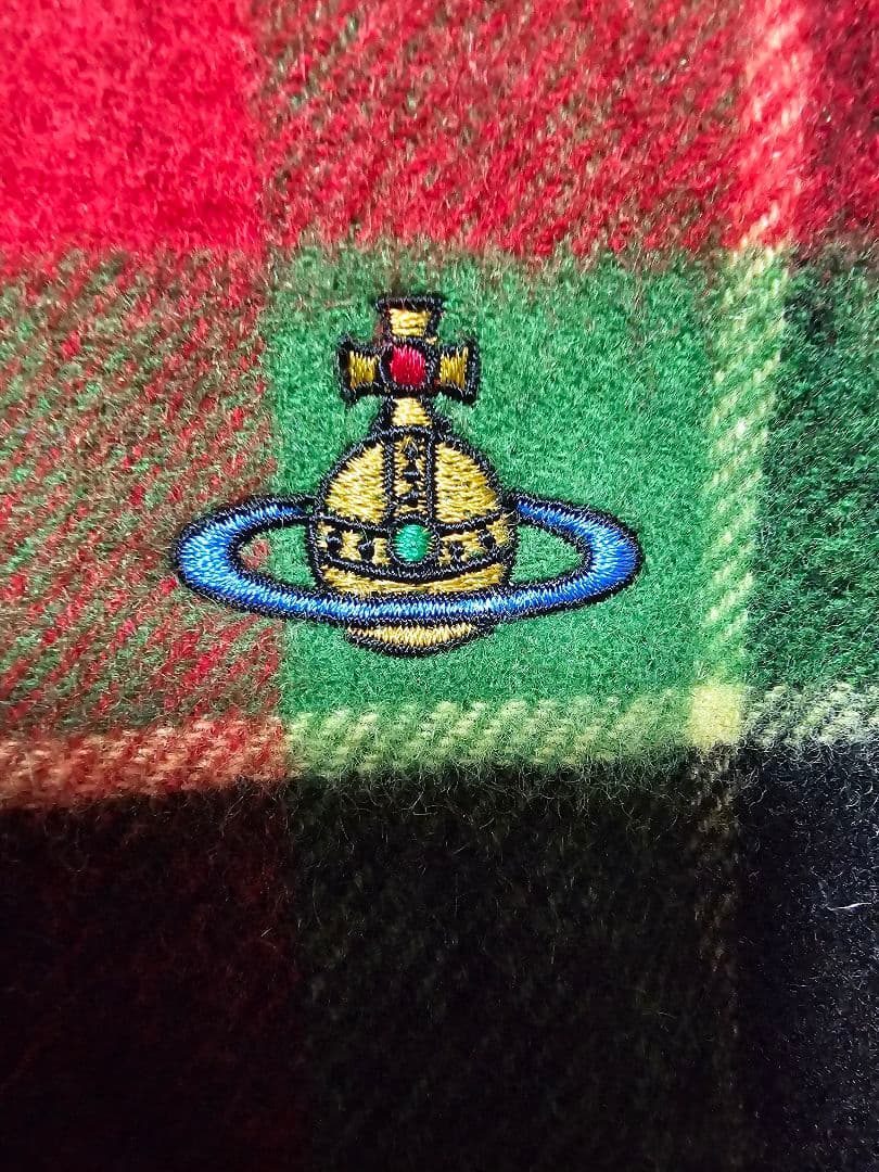 Vivienne Westwood タータンチェック マフラー ウール製