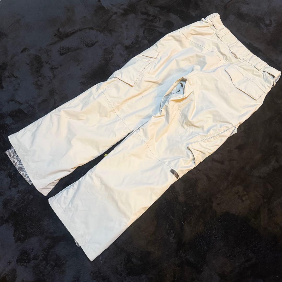 クイックシルバー　QUIKSILVER スノボウェア パンツ 防水1万 白 M