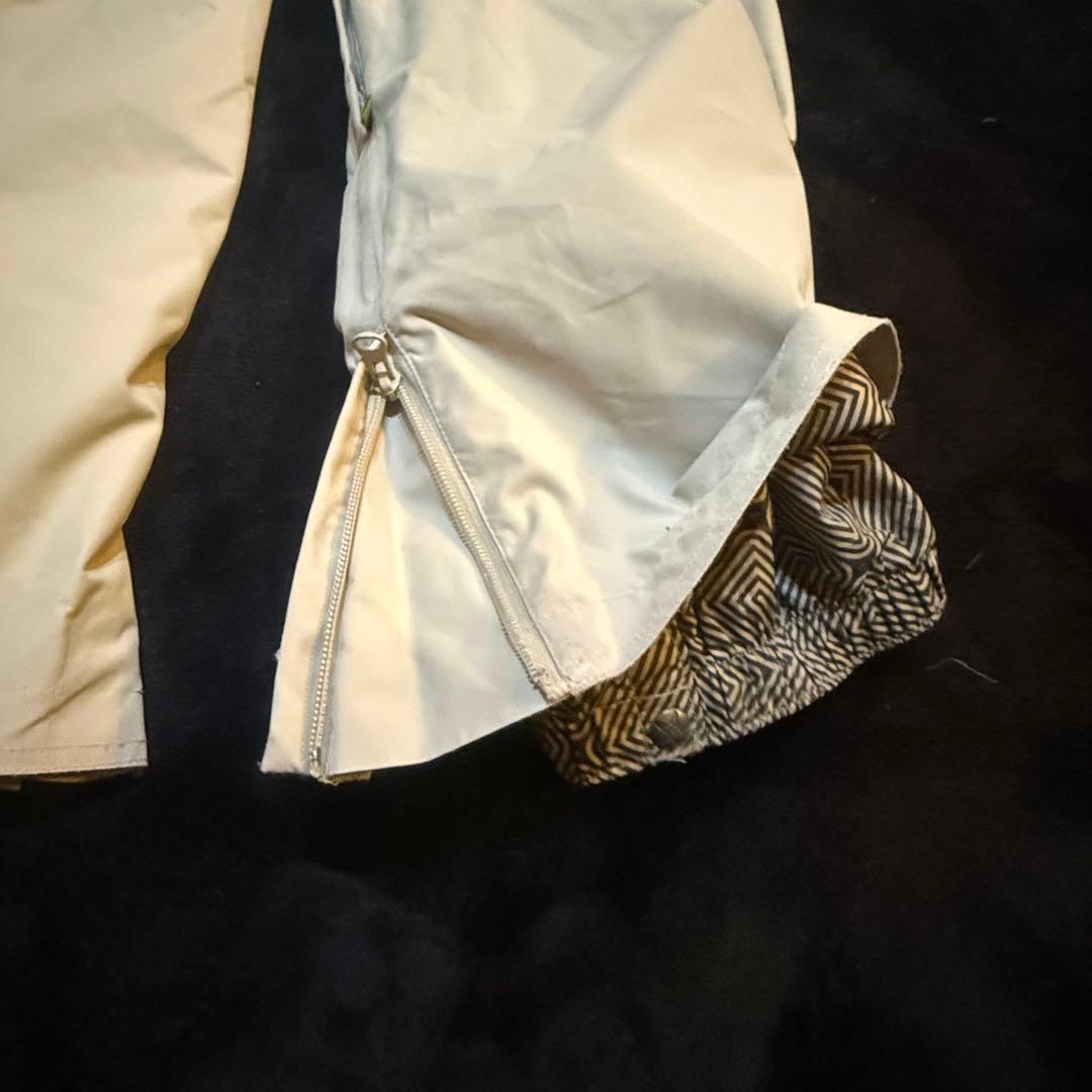 クイックシルバー　QUIKSILVER スノボウェア パンツ 防水1万 白 M
