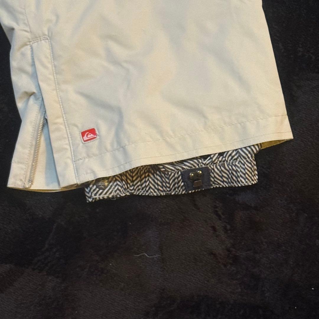 クイックシルバー　QUIKSILVER スノボウェア パンツ 防水1万 白 M