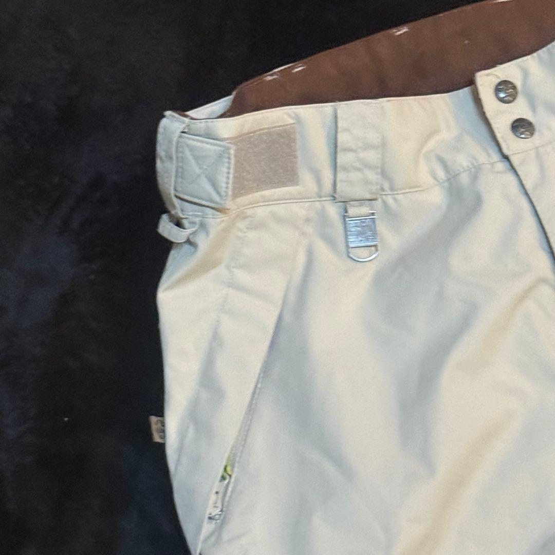 クイックシルバー　QUIKSILVER スノボウェア パンツ 防水1万 白 M