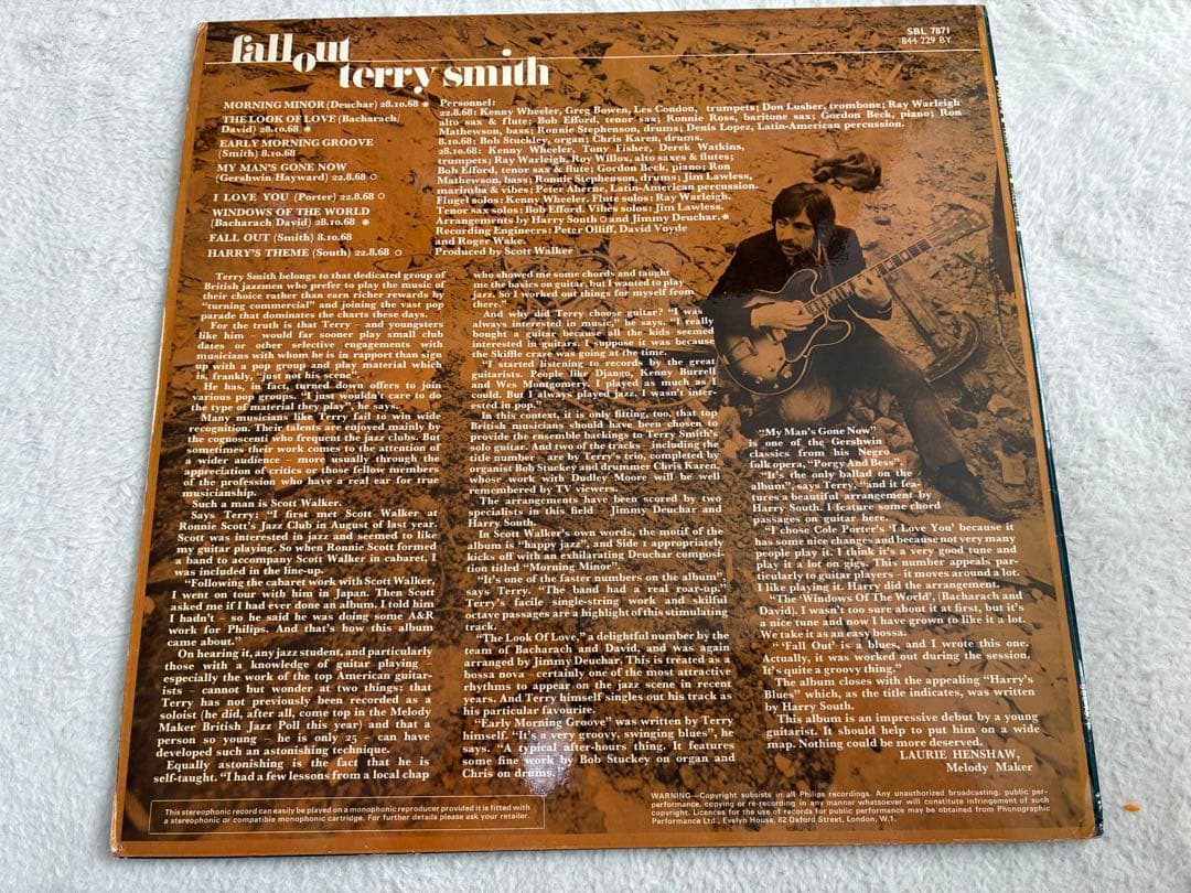 TERRY SMITH「FALL OUT」UKオリジナル盤