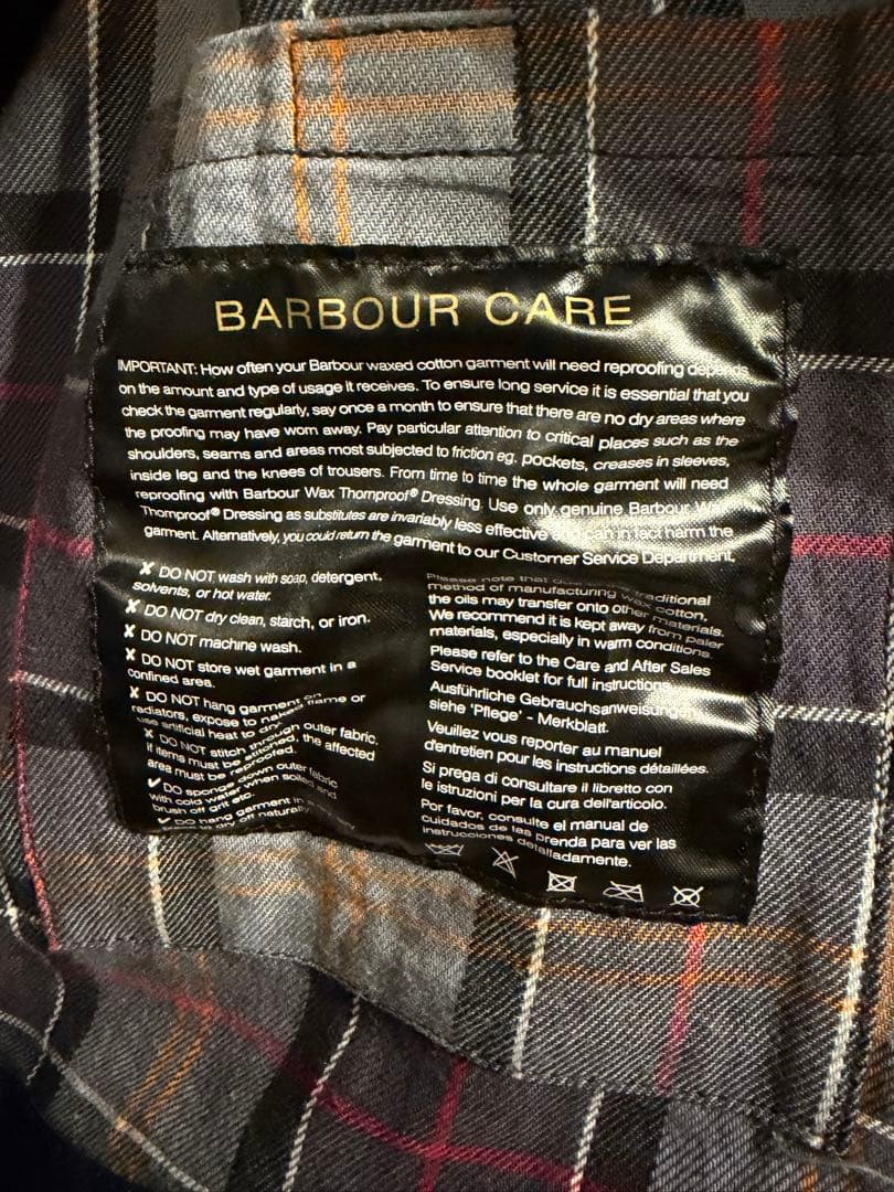 k*2様 バブアー　barbour ビデイルSL　ネイビー　サイズ40